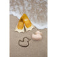 HEVEA - Baby Schwimmflossen "Sand" aus 100% Naturkautschuk