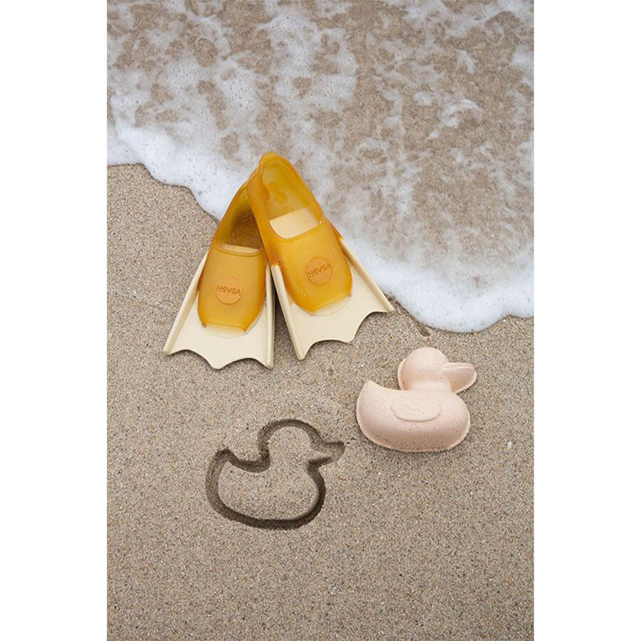 HEVEA - Baby Schwimmflossen "Sand" aus 100% Naturkautschuk