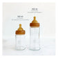 HEVEA - Babyflasche 150 ml, 2er Pack, 100% Glas und Naturkautschuk 