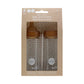 HEVEA - Babyflasche 250 ml, 2er Pack, 100% Glas und Naturkautschuk 