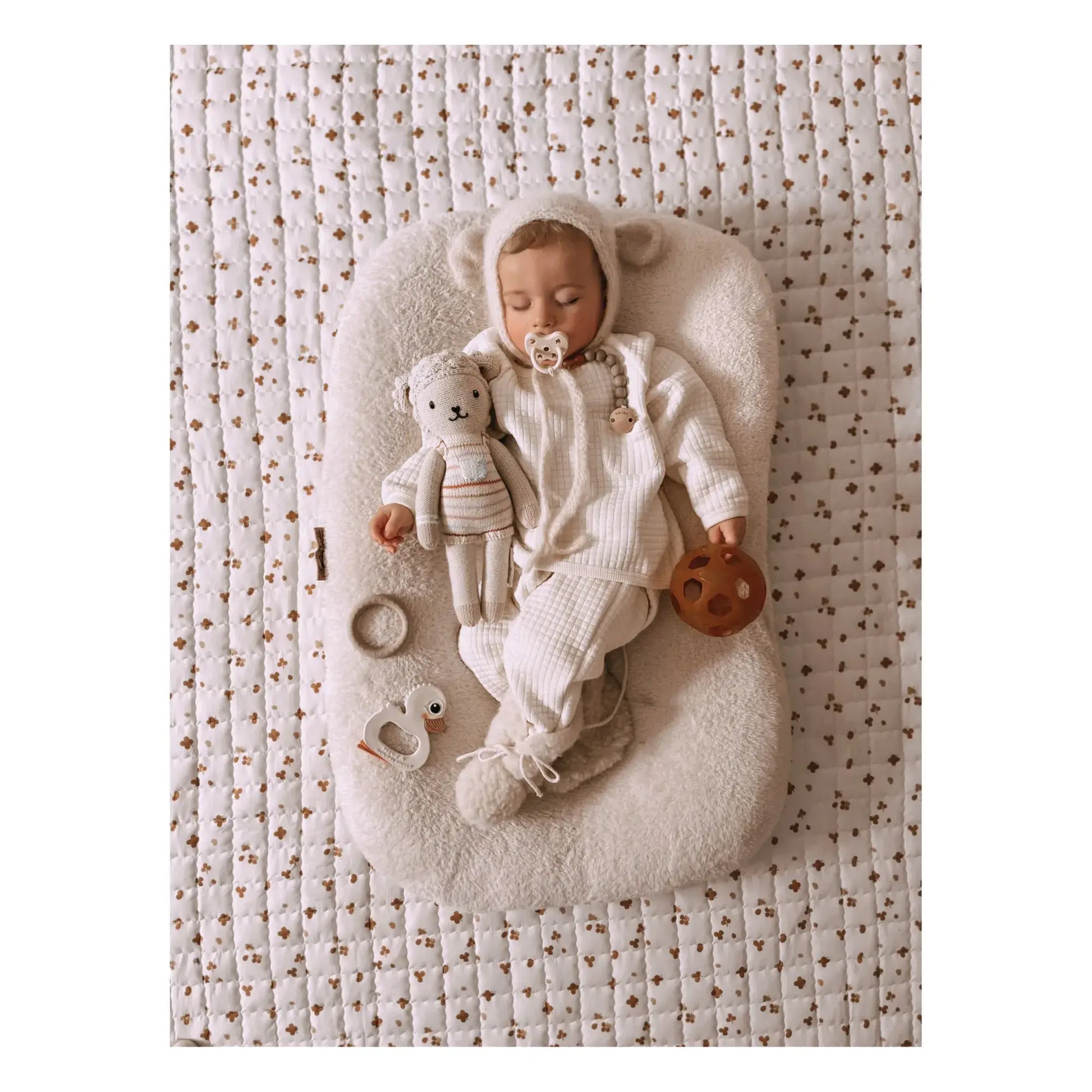 HEVEA - Schnullerkette aus 100% Naturkautschuk "Tan Beige"