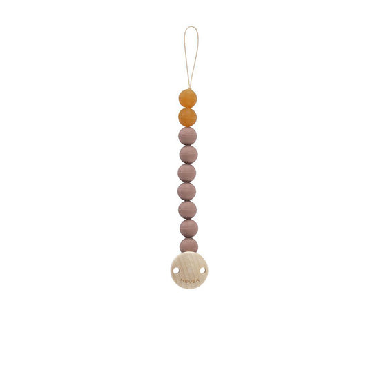 HEVEA - Schnullerkette aus 100% Naturkautschuk "Tan Beige"