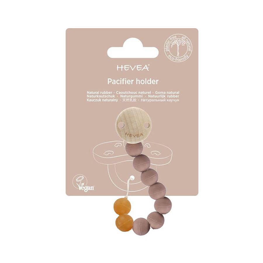 HEVEA - Schnullerkette aus 100% Naturkautschuk "Tan Beige"