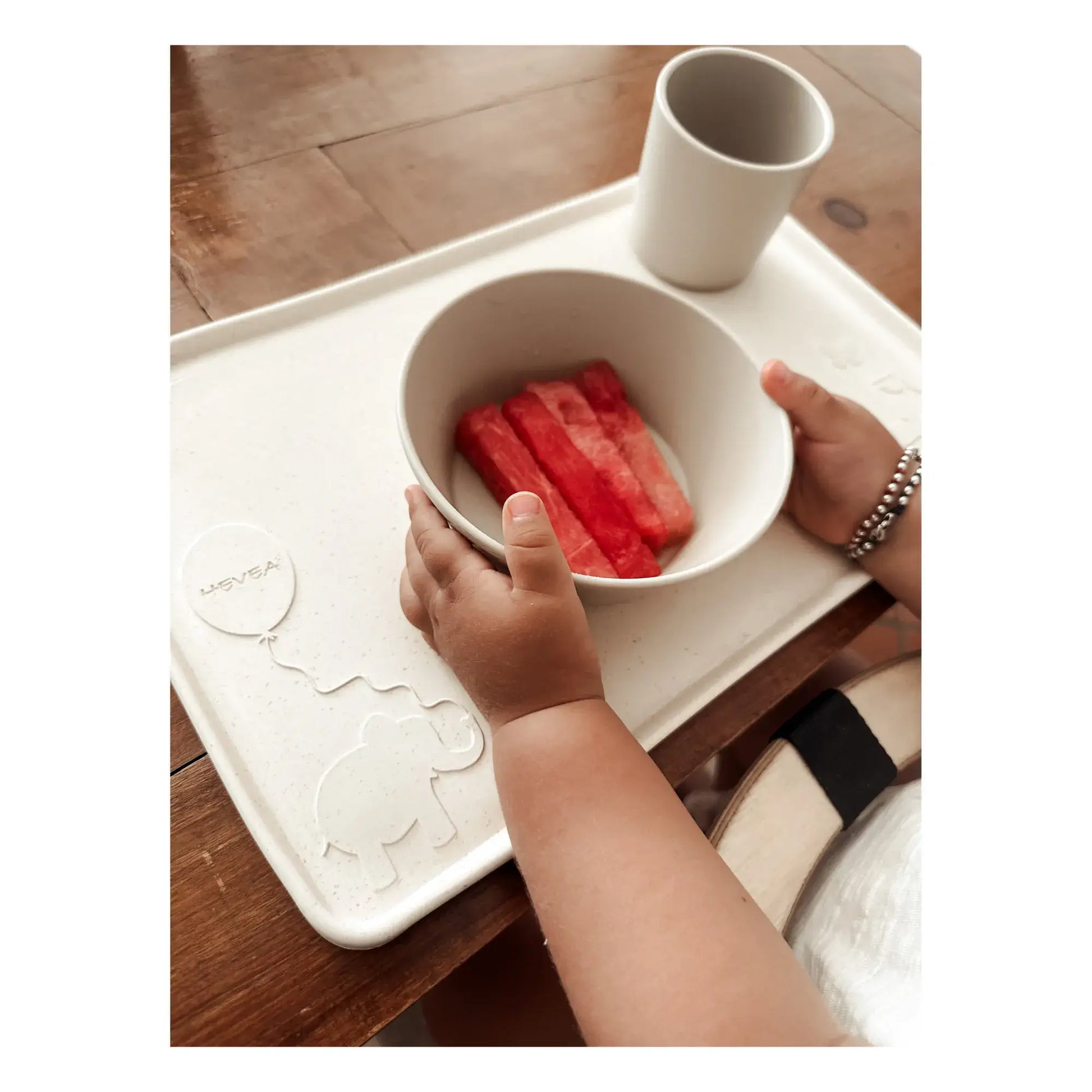 HEVEA - Kinder Tischset "Sand" aus 100% Naturkautschuk Baby Platzset