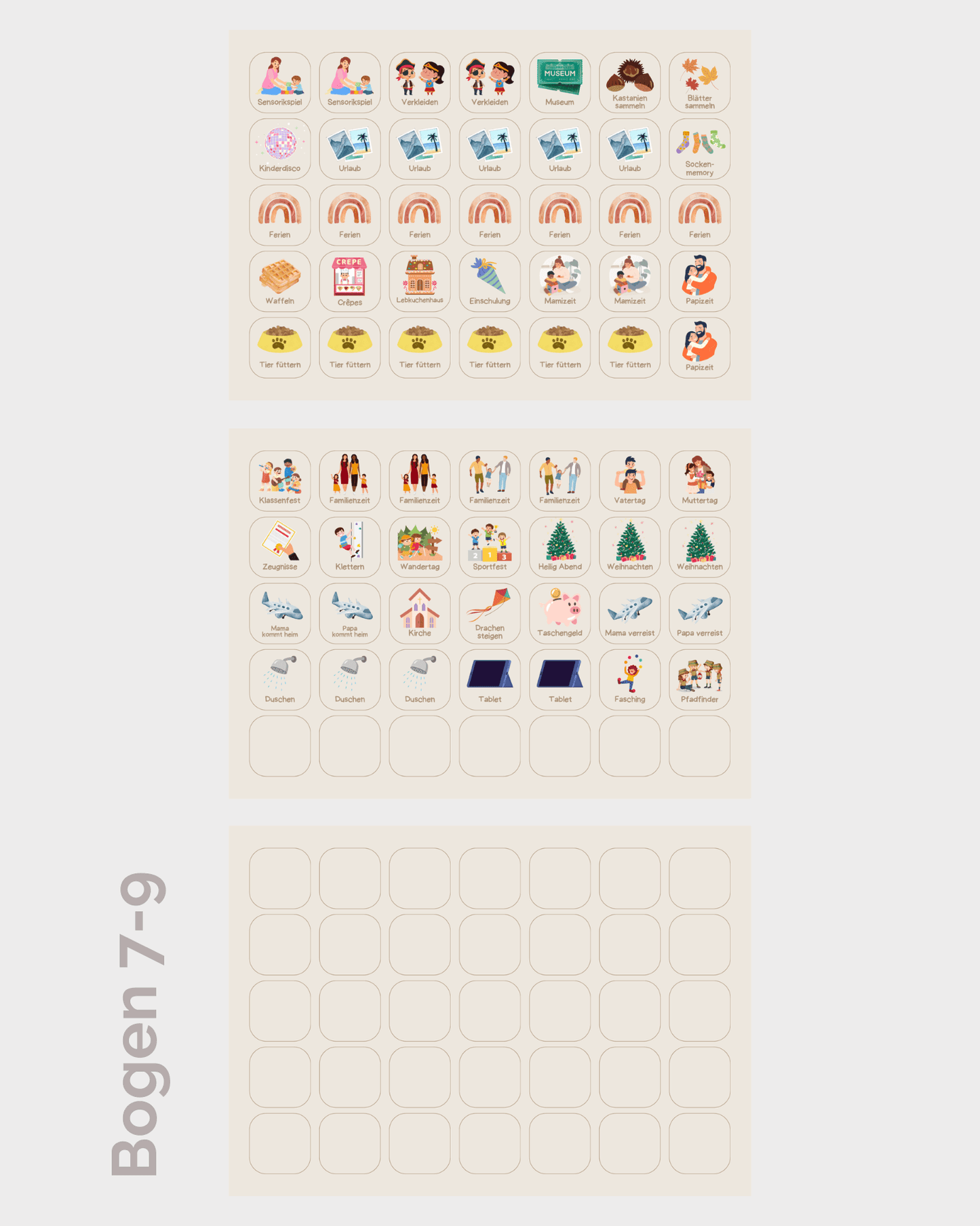 WOCHENPLANER A4 - MEERJUNGFRAU GLITZER