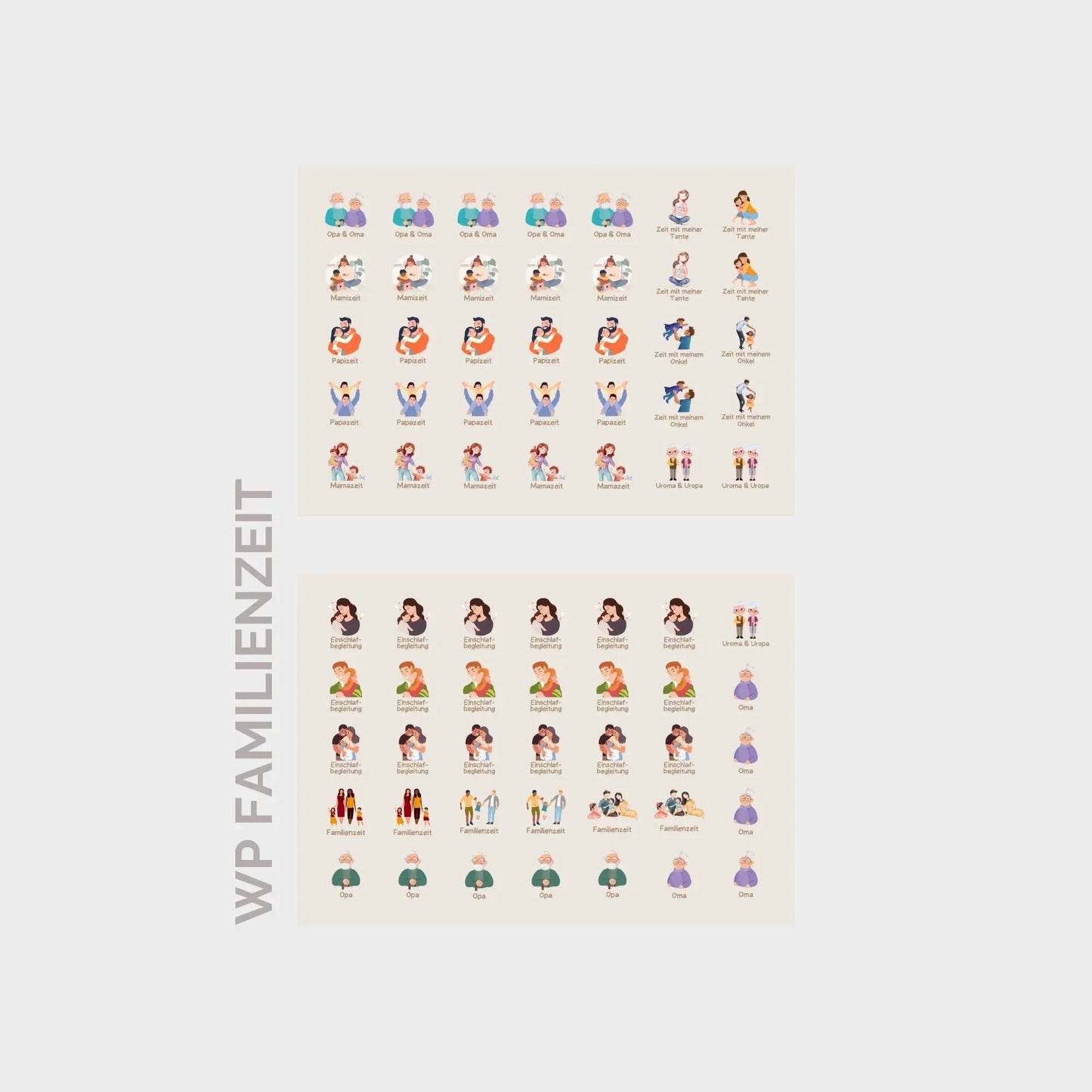 WOCHENPLANER ERWEITERUNGSSET - FAMILIENZEIT