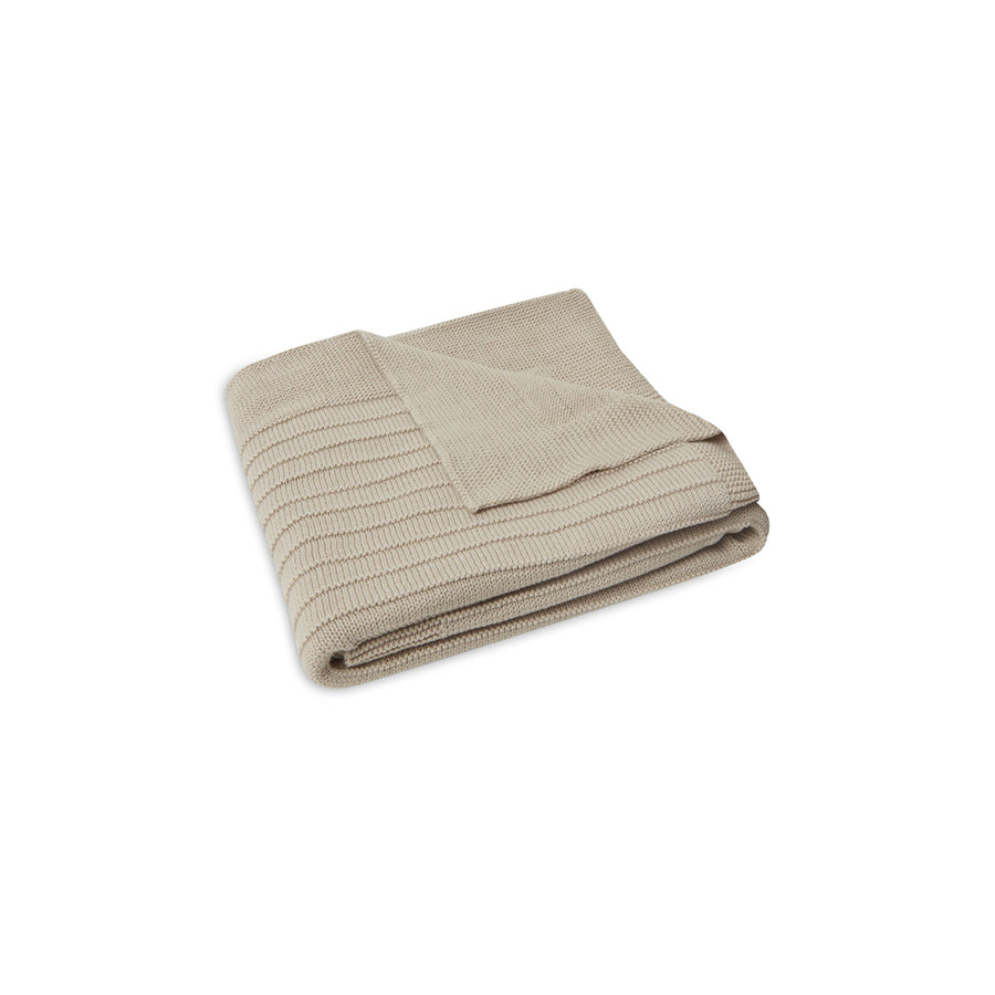 Jollein - Bio Decke Aus Strick "Pure Knit" Beige 75x100cm