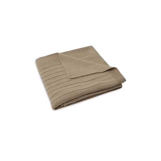 Jollein - Bio Decke Aus Strick "Pure Knit" Braun 75x100cm