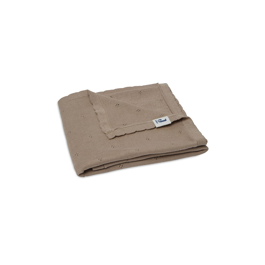 Jollein - Bio Decke "Pointelle" Baumwolle Braun