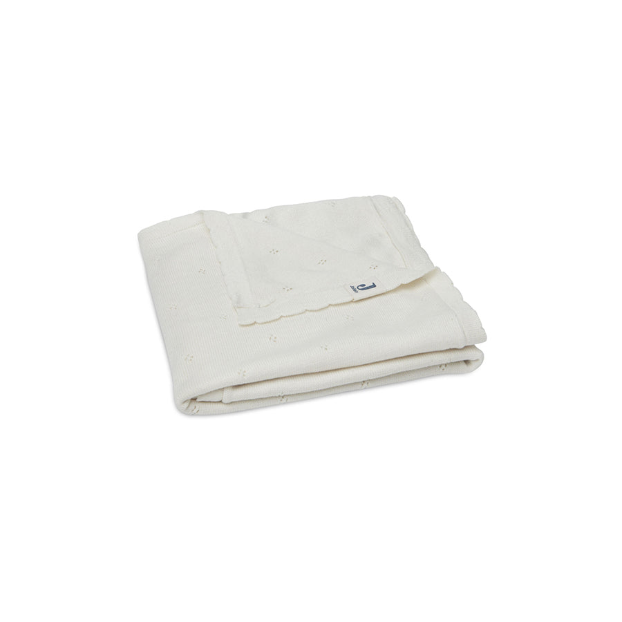 Jollein - Bio Decke "Pointelle" Creme 100x150cm