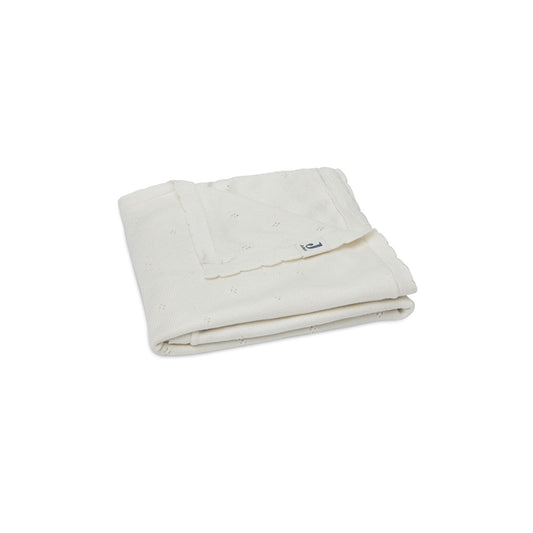 Jollein - Bio Decke "Pointelle" Creme 100x150cm