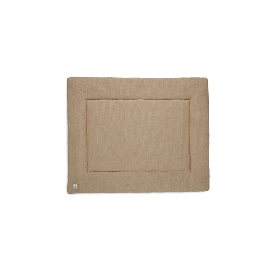 Jollein - Krabbeldecke Strick "Pure Knit" Braun 75x95cm