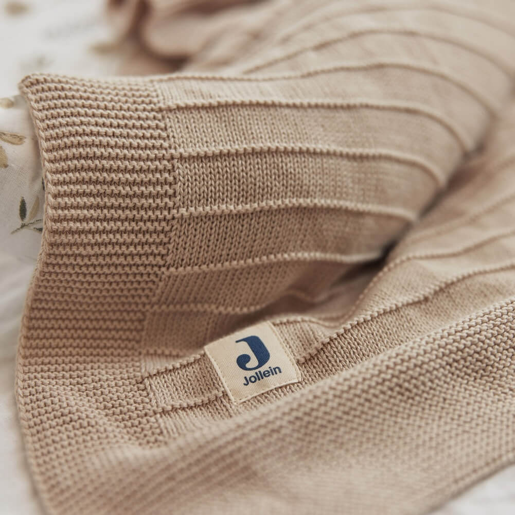 DECKE PURE KNIT NOUGAT, GOTS