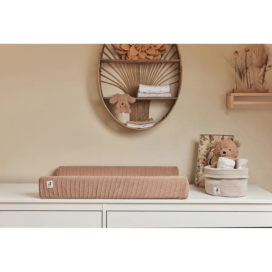 WICKELAUFLAGENBEZUG PURE KNIT BISCUIT, GOTS