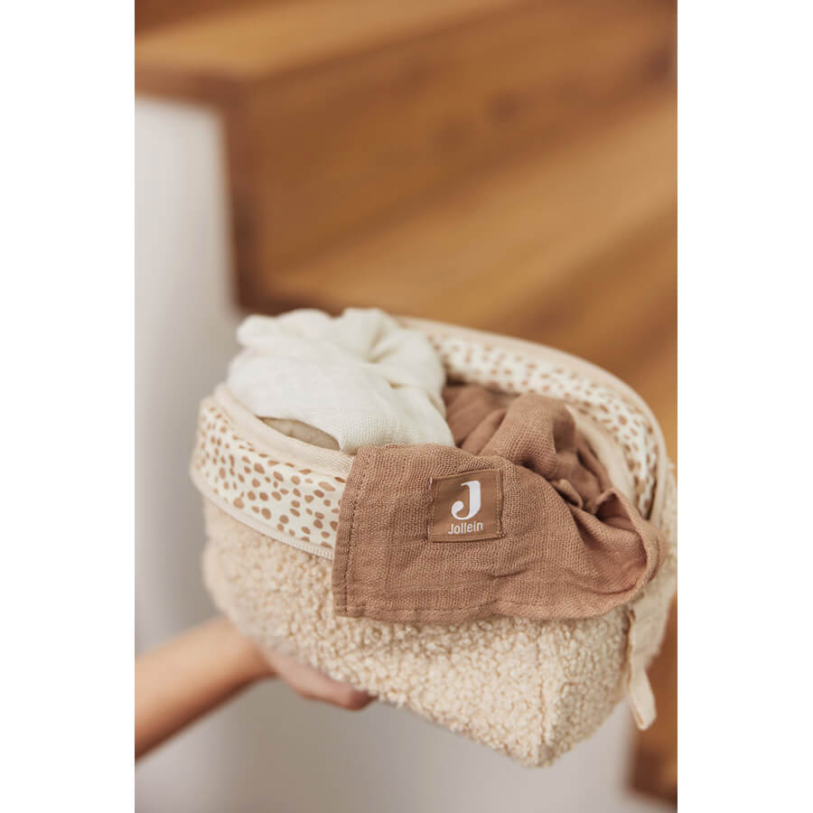 KOSMETIKTASCHE BOUCLE NATUREL