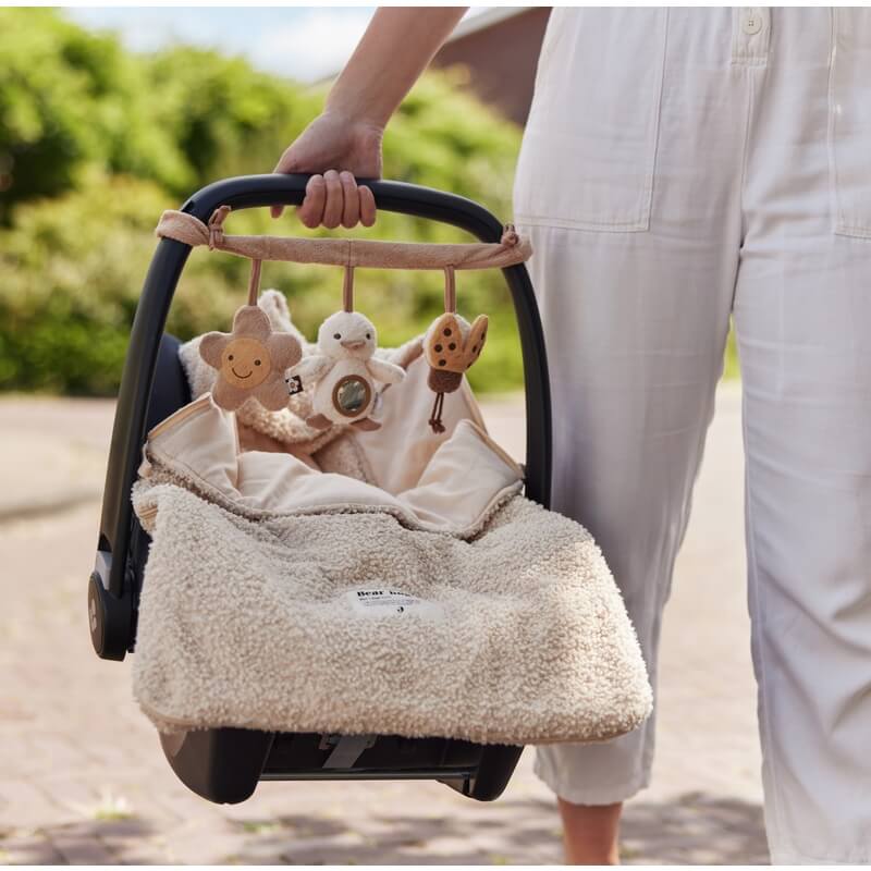 Jollein - Fusssack Bouclé/Jersey Creme