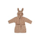 Jollein - Frottee-Bademantel "Hase" aus 100% Baumwolle, Braun