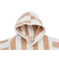 Jollein - Kinder Bademantel aus 100% Bio-Baumwolle Frottee, gestreift