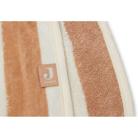Jollein - Badeponcho aus Bio-Baumwolle Frottee gestreift, 1–4 Jahre