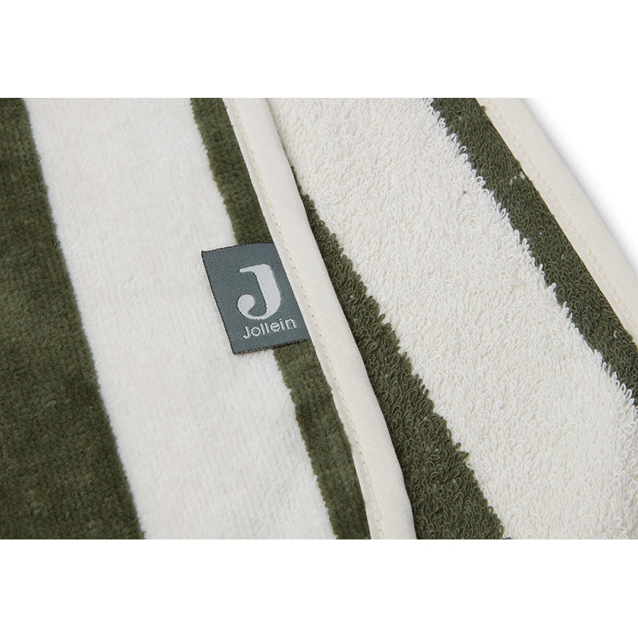 Jollein - Badeponcho aus Bio-Baumwolle Frottee gestreift, 1–4 Jahre