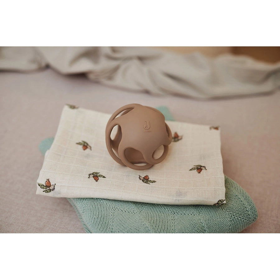 Jollein - Silikon Beißring Ball, weich, sicher & flexibel Ø 9,5 cm