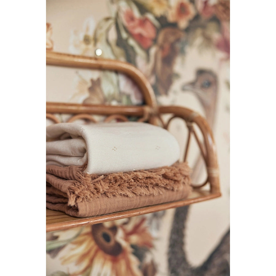 Jollein – Musselin Decke für Kinderbett Bio-Baumwolle GOTS, 120x120 cm