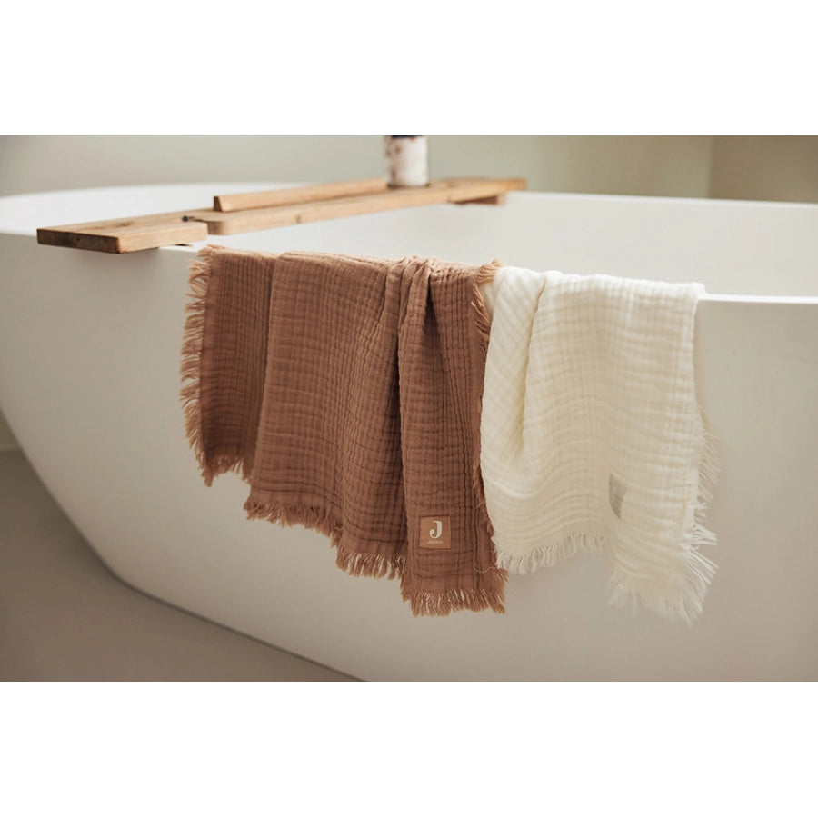 Jollein – Musselin Decke für Kinderbett Bio-Baumwolle GOTS, 120x120 cm