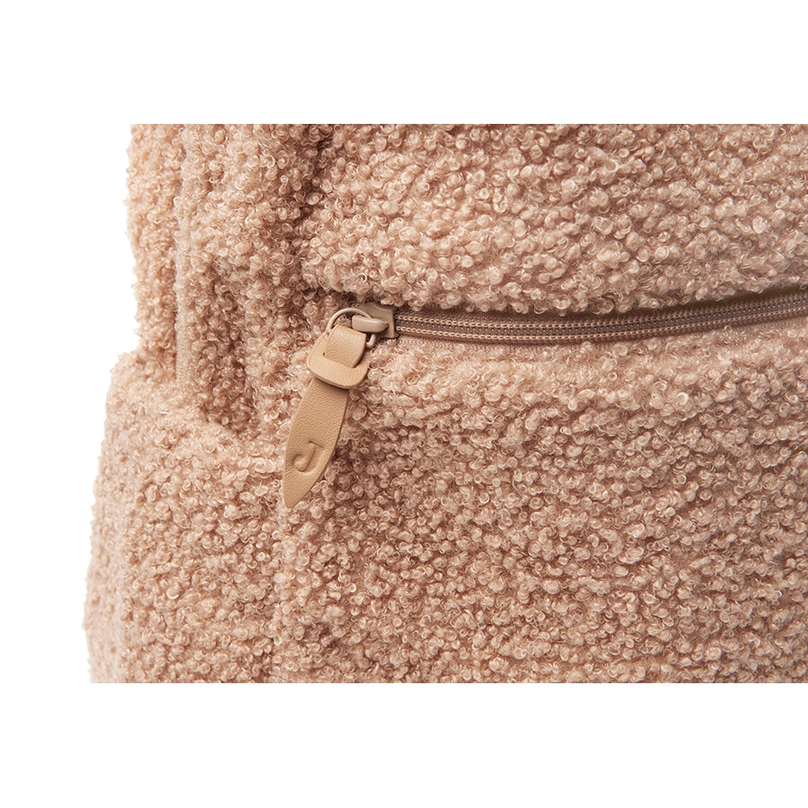 Jollein – Wickeltasche Rucksack "Bouclé Mom Bag", Braun 38x30x13 cm