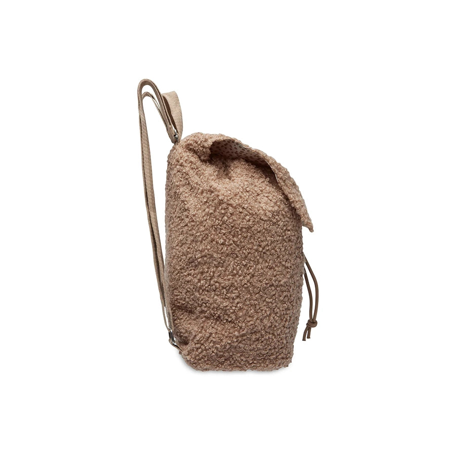 Jollein – Kinder Rucksack "Bouclé Braun", 29 x 23 x 12 cm
