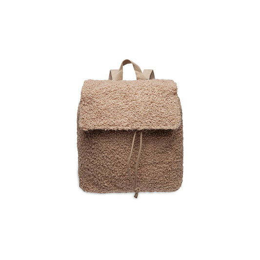 Jollein – Kinder Rucksack "Bouclé Braun", 29 x 23 x 12 cm