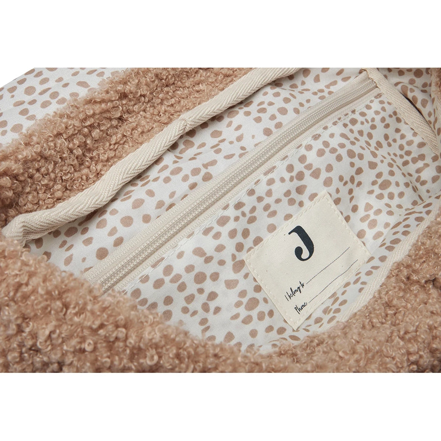 Jollein – Kinder Rucksack "Bouclé Braun", 29 x 23 x 12 cm