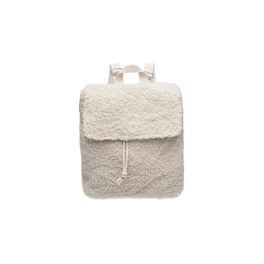 Jollein – Kinder Rucksack "Bouclé Beige", 29 x 23 x 12 cm