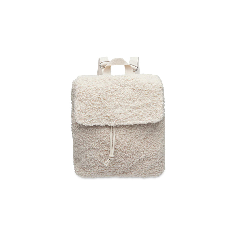 Jollein – Kinder Rucksack "Bouclé Beige", 29 x 23 x 12 cm