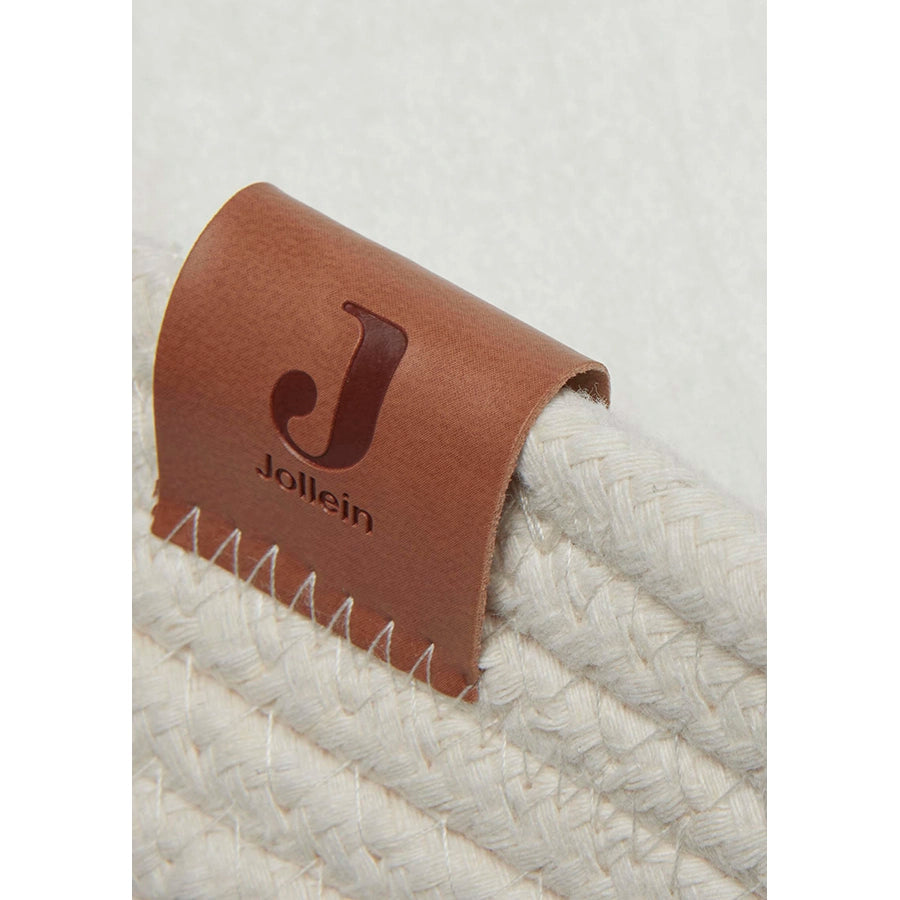 Jollein – Wickelkorb "Naturel" mit Matratze, handgeflochtet 71x33x8 cm