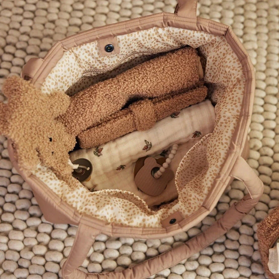 Jollein – Wickeltasche "Puffed Bag Biscuit", recycelt 40 x 35 x 16 cm