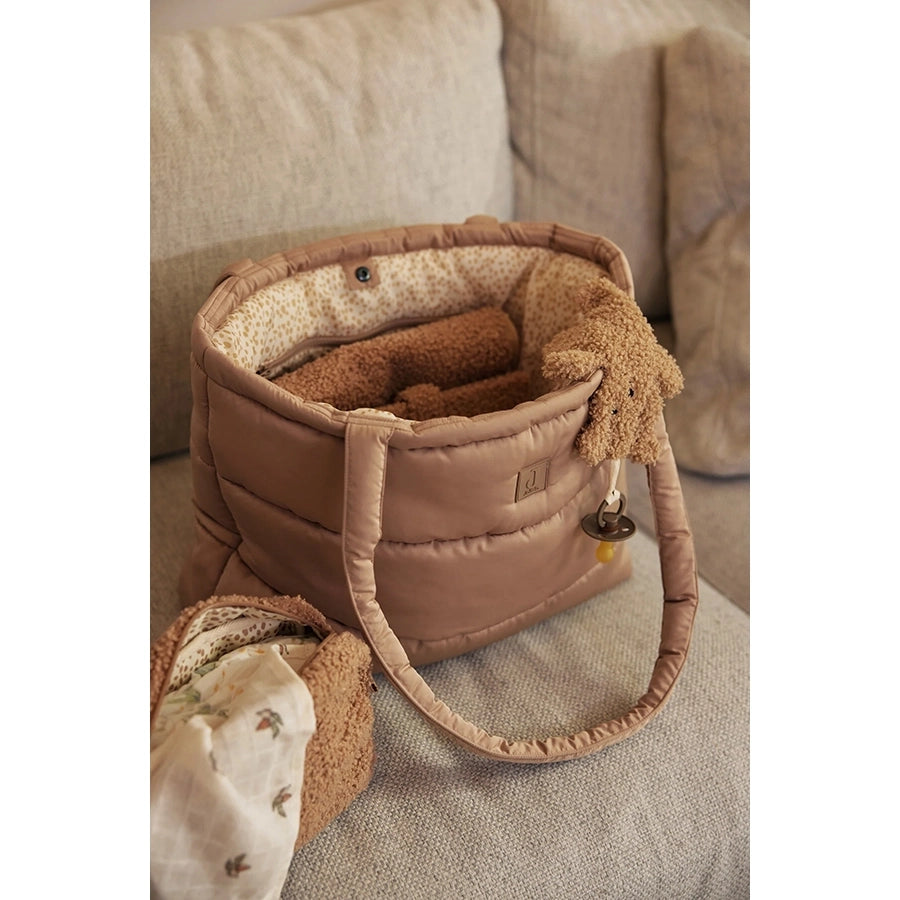 Jollein – Wickeltasche "Puffed Bag Biscuit", recycelt 40 x 35 x 16 cm
