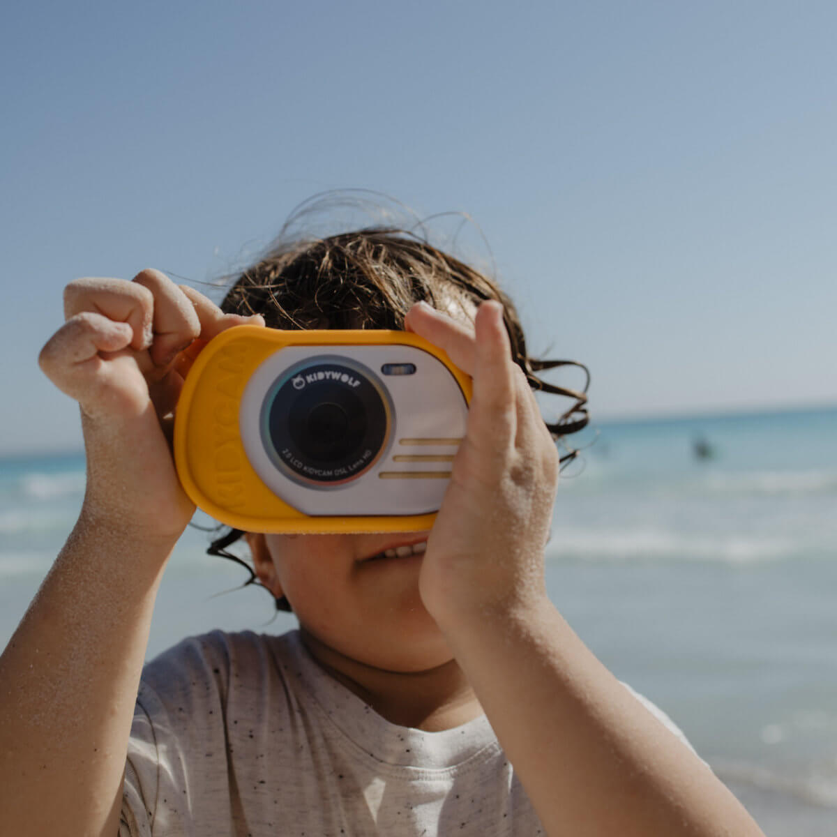KIDYWOLF Kidycam – wasserdichte Kinderkamera gelb, 8 MP, Video 1080p