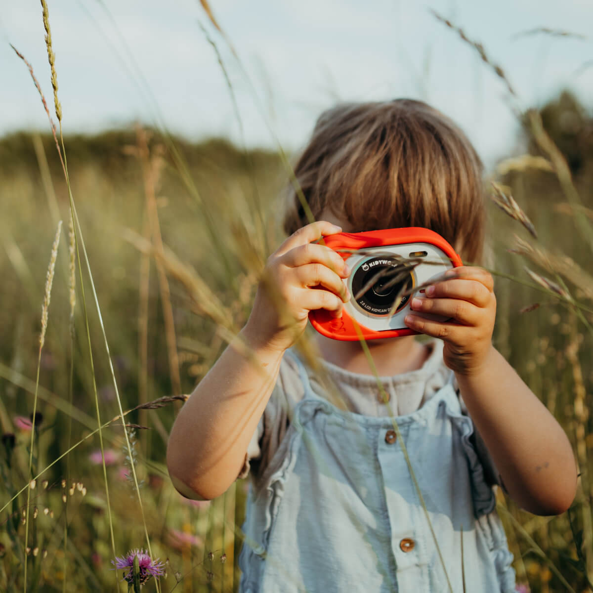 KIDYWOLF Kidycam – Wasserdichte Kinderkamera rot, 8 MP, Video 1080p