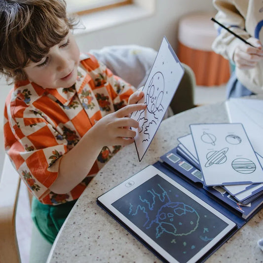 KIDYWOLF KIDYDRAW MINI LCD Zeichentablet "Space" – 30 Motive