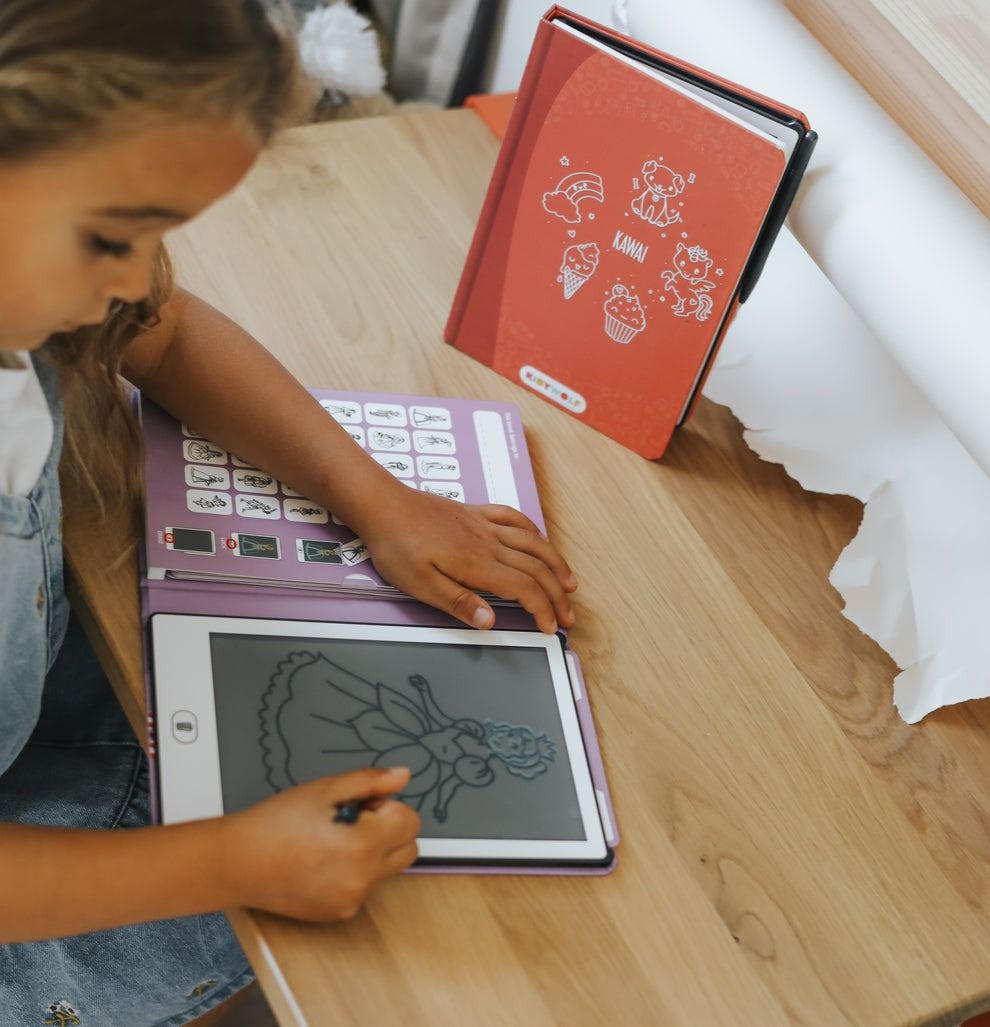 KIDYWOLF KIDYDRAW MINI LCD Zeichentablet "Kawaii" – 30 Motive