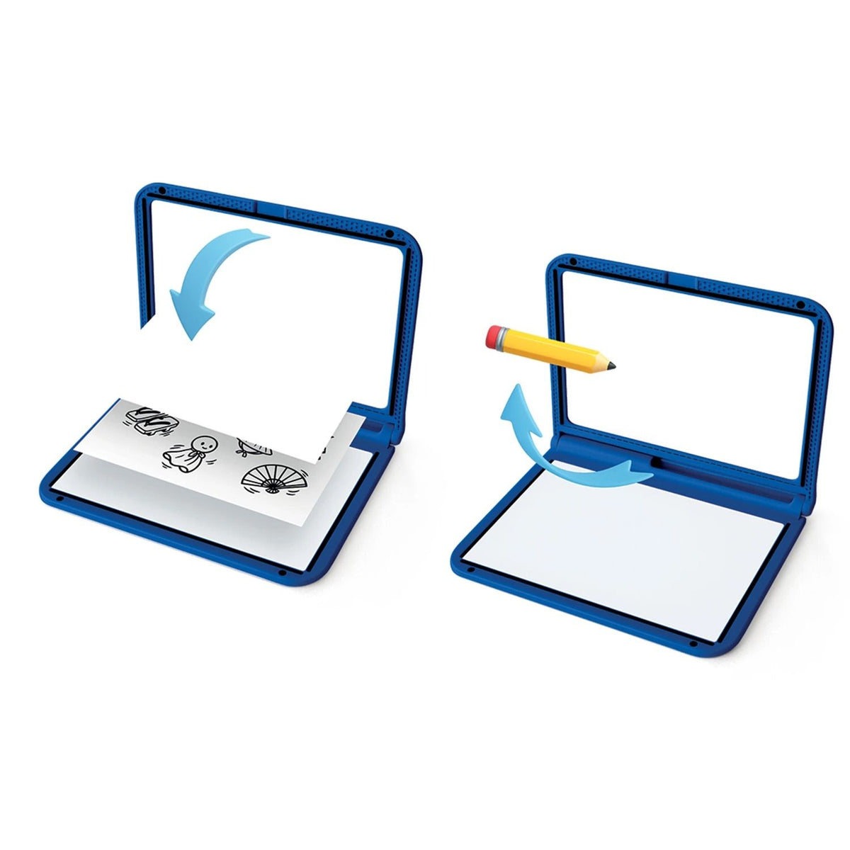 KIDYWOLF Kidydraw Pro Manga – LED Leuchttafel & Maltafel 2-in-1, blau