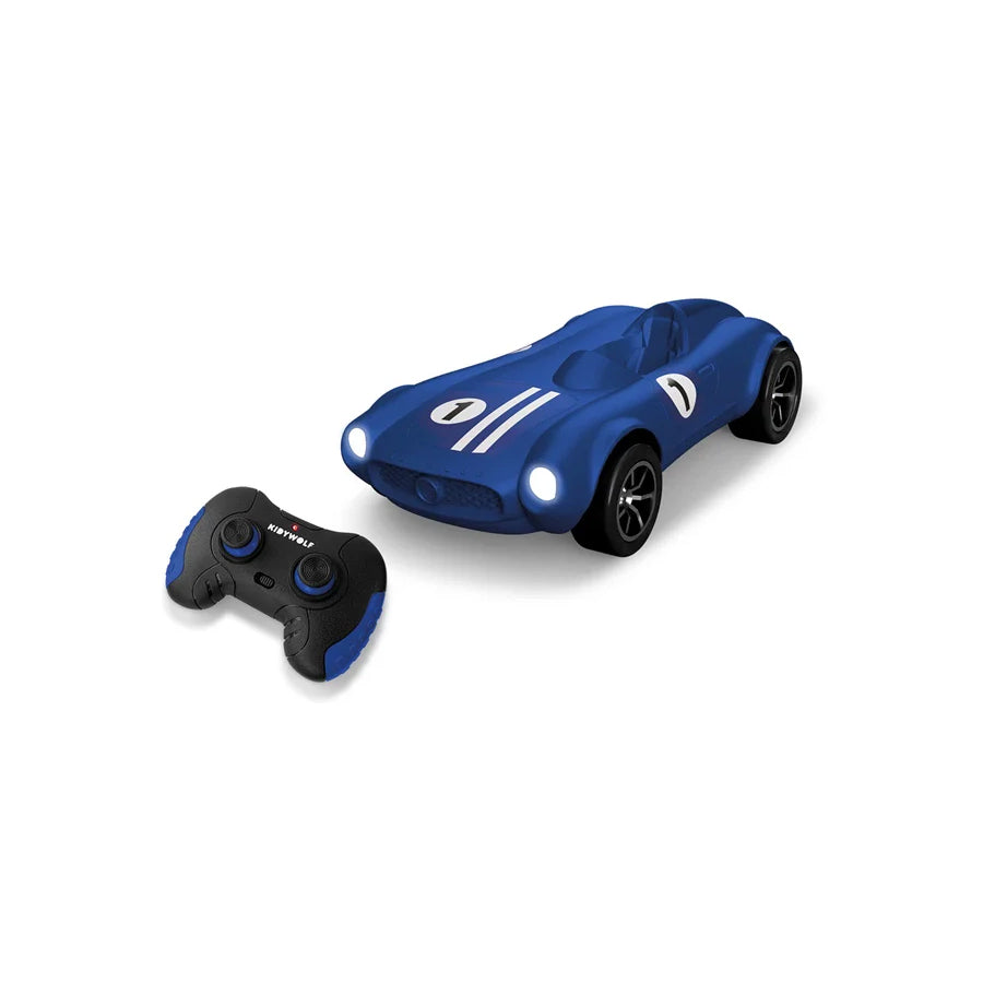 Kidywolf – Kidycar Ferngesteuertes Auto 15 km/h mit Licht, blau