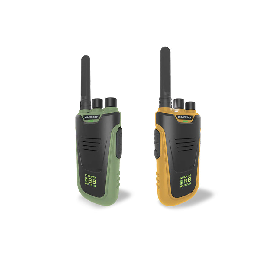 KIDYWOLF Kidytalk Walkie-Talkie Set – Reichweite 6 km, 16 Kanäle