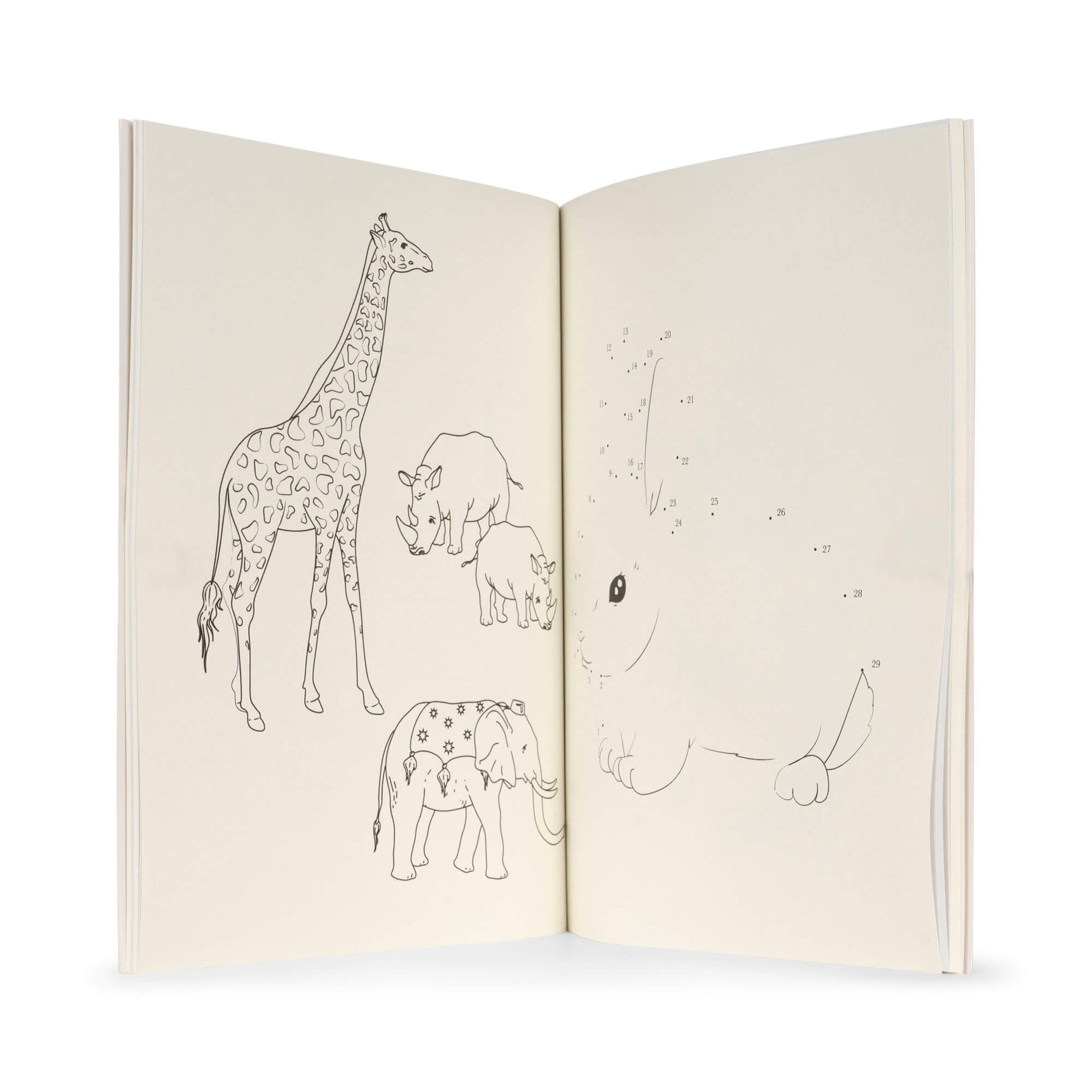 Konges Slojd – Malbuch & Spielbuch „My Activity Book“ mit Buntstiften
