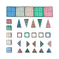 Konges Slojd – Magnetbausteine „Piece by Piece Glitter“ 100 Teile