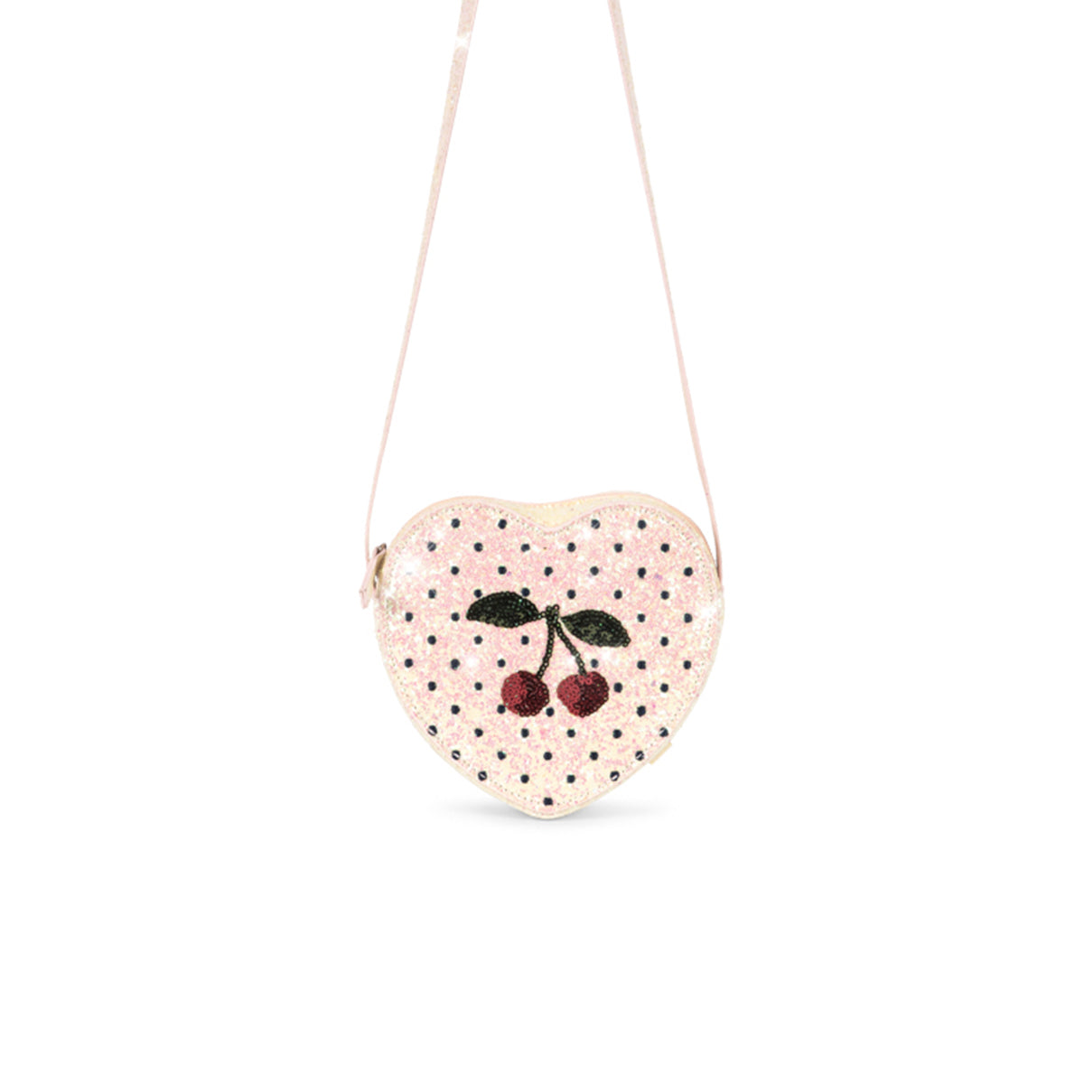Konges Slojd – Umhängetasche „Heart Cherry“ für Kinder, Tasche