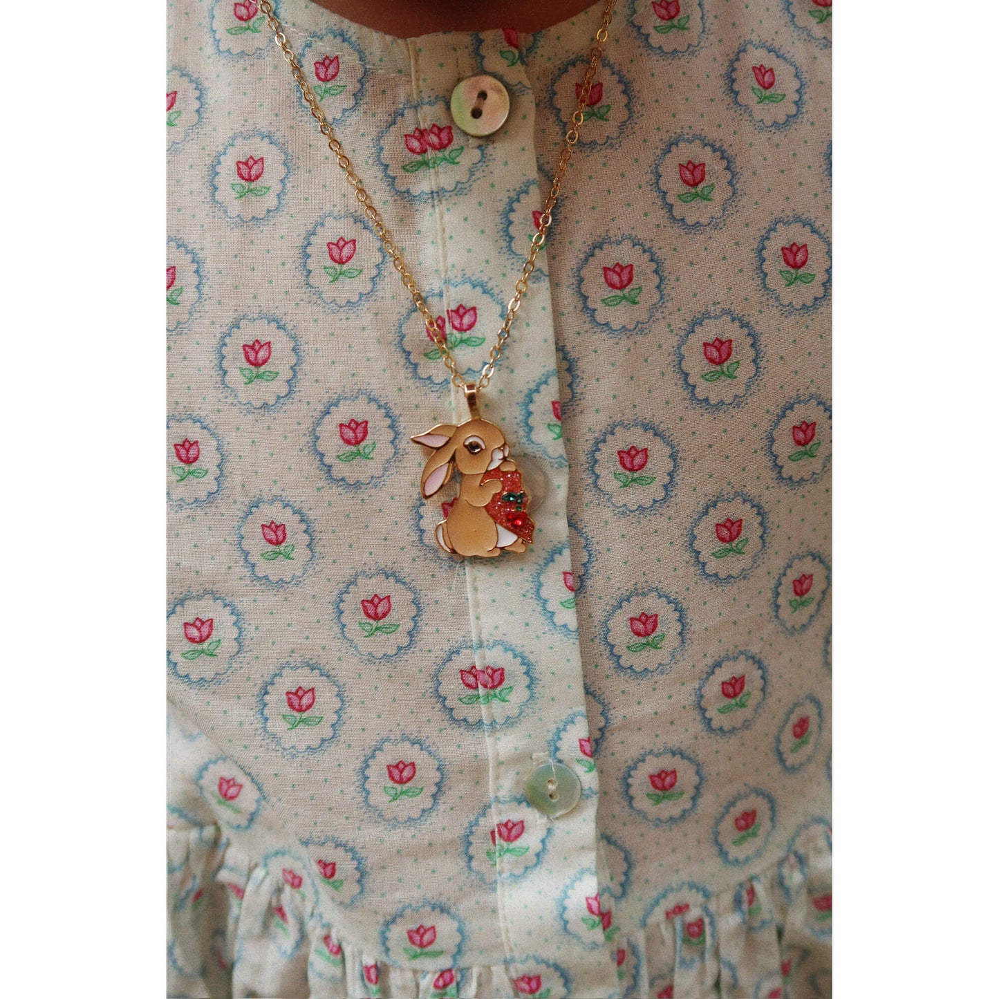 Konges Slojd - Freundinnen Halskette "Bunny Gold", 2er Set