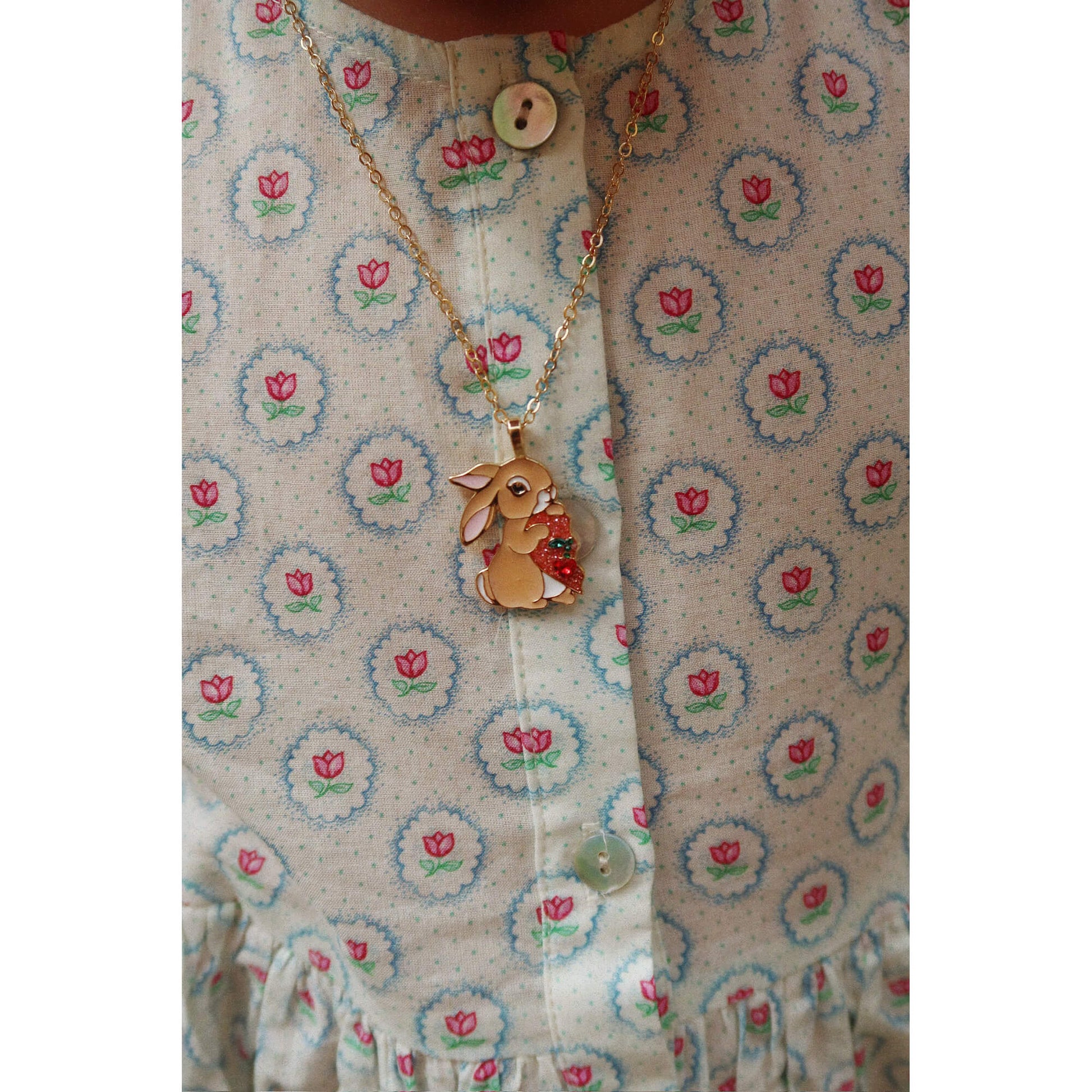 Konges Slojd - Freundinnen Halskette "Bunny Gold", 2er Set