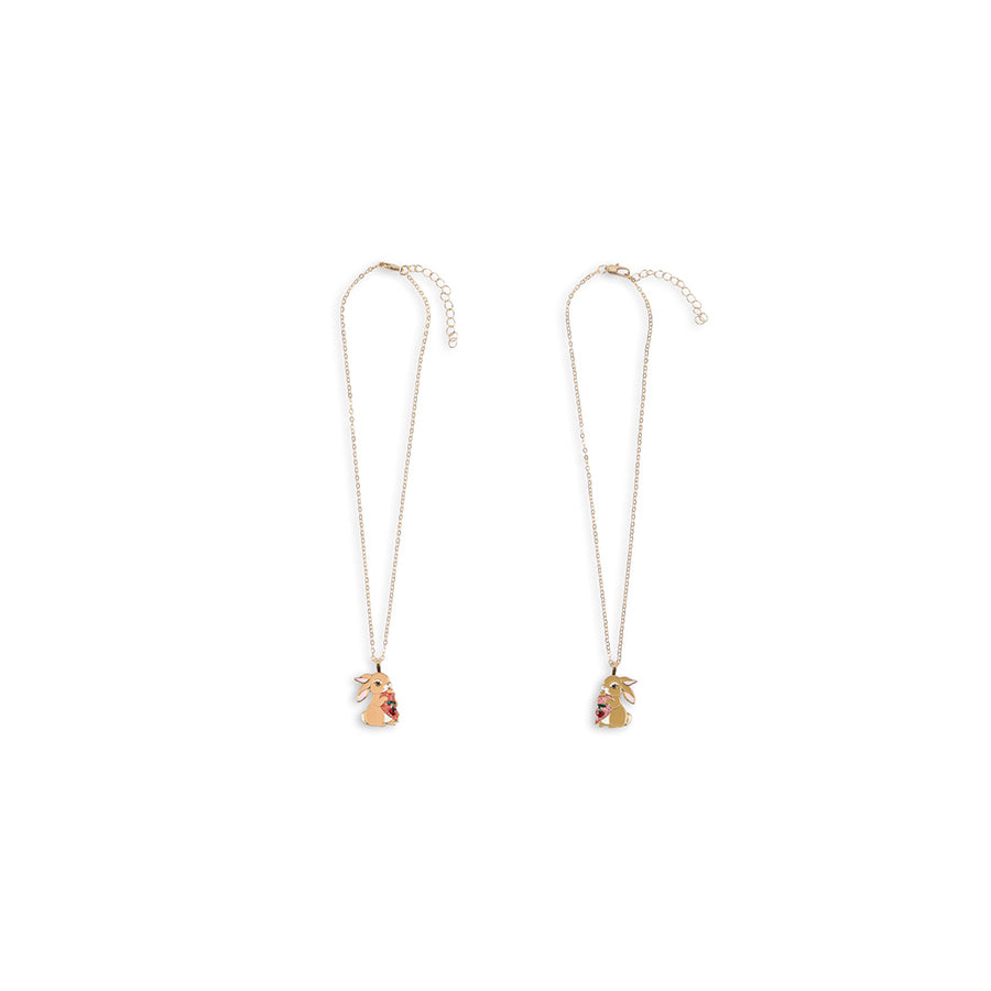 Konges Slojd - Freundinnen Halskette "Bunny Gold", 2er Set