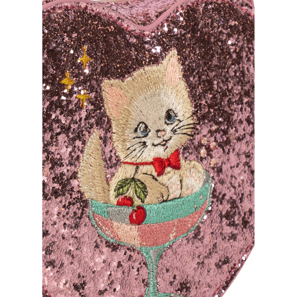 Konges Slojd – Umhängetasche „Heart Kitty“ für Kinder, Tasche